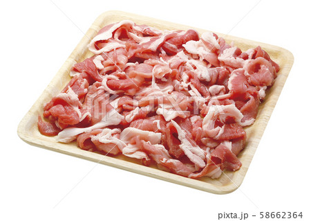 豚ごま切れ肉02（パス付） 58662364