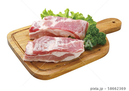 豚バラ肉ブロック05（パス付） 58662369