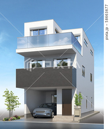 戸建て住宅 58663677