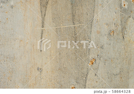 Beige faded. Texture of stained metal surface with cracked paint with cracked paint. Finely detailed 58664328