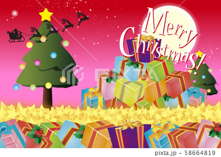 ベクターイラスト背景素材,メリークリスマス,ツリー,プレゼント,オーナメント,無料,フリーサイズ,赤 ベクターイラスト背景素材,メリークリスマス,ツリー,プレゼント,オーナメント,無料,フリーサイズ,赤 58664819