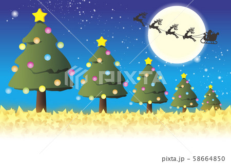 ベクターイラスト背景,メッセージカード,クリスマスツリー,もみの木,ハッピーパーティー,無料素材,青 ベクターイラスト背景,メッセージカード,クリスマスツリー,もみの木,ハッピーパーティー,無料素材,青 58664850