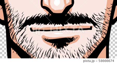 Mouth, male, beard, nasal hair, mole, hair, complex 58666674