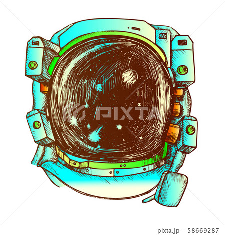 Astronaut Space Exposure Suit Color Vector Astronaut Space Exposure Suit Color Vector 58669287