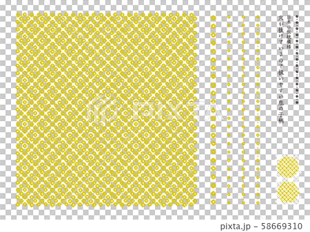 日本傳統花紋Kanoko花紋胡椒色 58669310