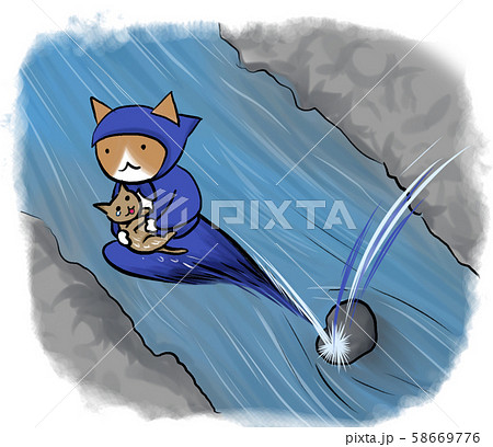 仔猫を助けるレスキュー隊 58669776