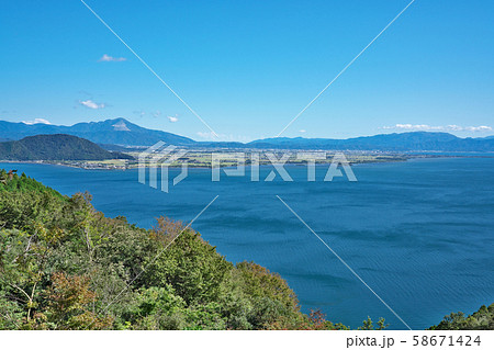 【葛籠尾崎展望台より琵琶湖】 滋賀県長浜市高月町片山 58671424