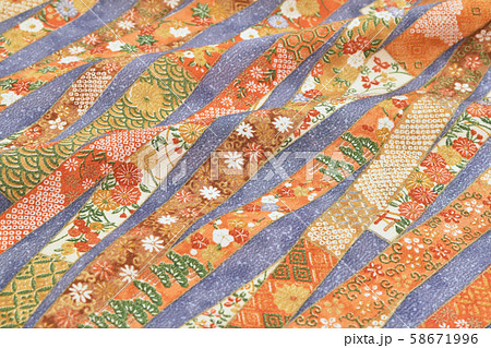 小紋柄きもの生地イメージ 58671996