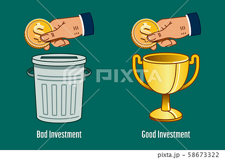 Bad And Good Investment のイラスト素材