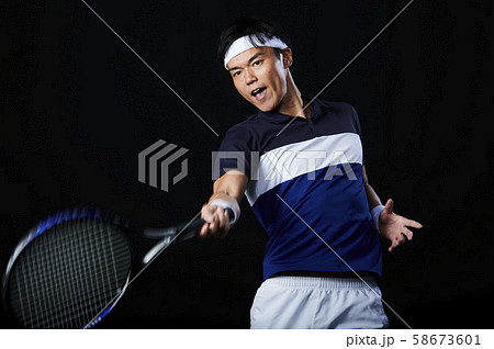 テニス　テニスプレイヤー　男性 58673601