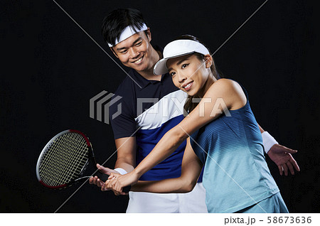 テニス　テニススクール　男女 58673636