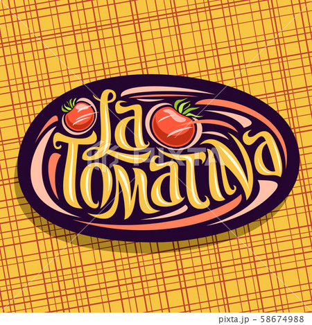 Vector logo for Tomatina festival Vector logo for Tomatina festival 58674988