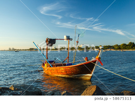 Small fishing boat in thailand 58675313
