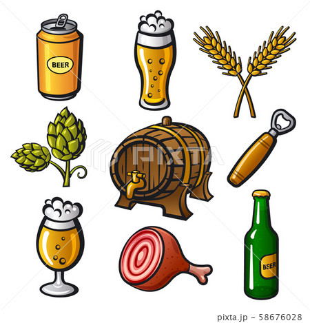 beer drinks icons 58676028