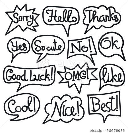 bubbles speech bubbles speech 58676086