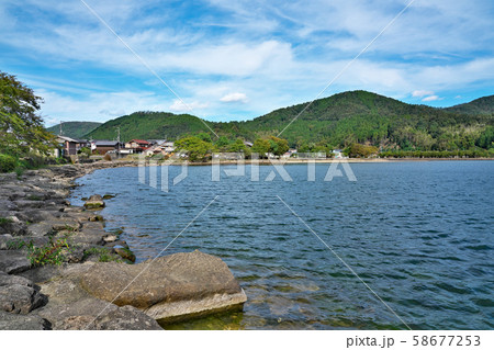 【奥琵琶湖】 滋賀県長浜市西浅井町大浦 58677253