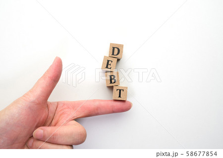 イメージ DEBT借金 イメージ DEBT借金 58677854