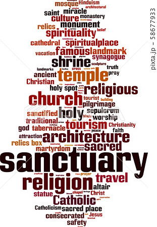 Sanctuary word cloud 58677933