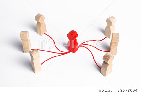 Intermediary between two people groups. Business deal. Political negotiations and diplomacy. Come to compromise. Resolution conflict, dispute. Mediation, corruption schemes and company intermediaries 58678094