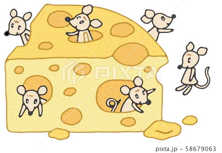 子年・年賀状イラスト 子年・年賀状イラスト 58679063