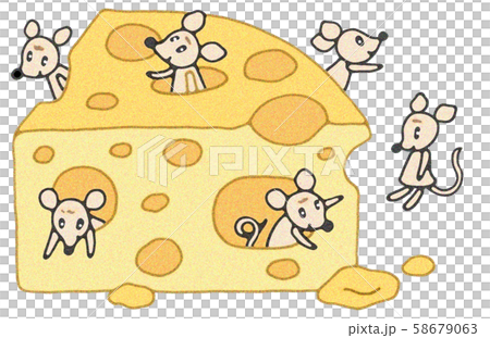 子年・年賀状イラスト 子年・年賀状イラスト 58679063