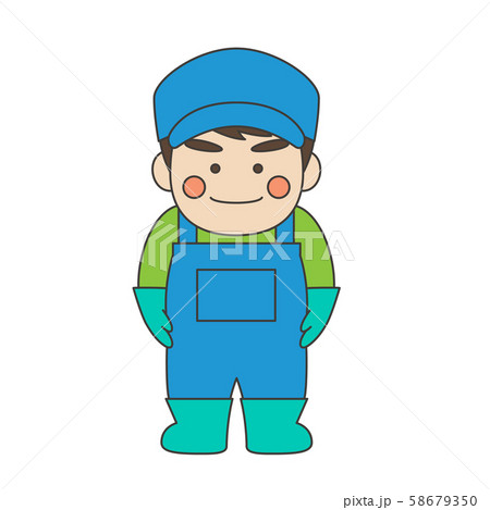 男性キャラクター水産業 58679350