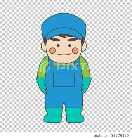 男性キャラクター水産業 58679350
