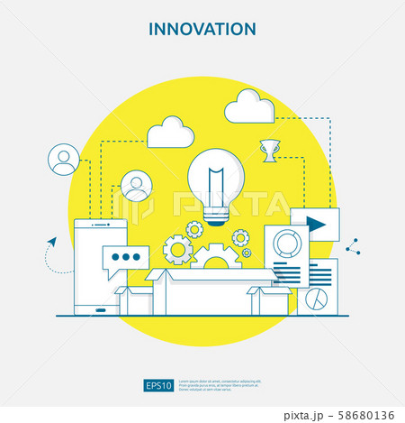 brainstorming innovation idea process and creative 58680136