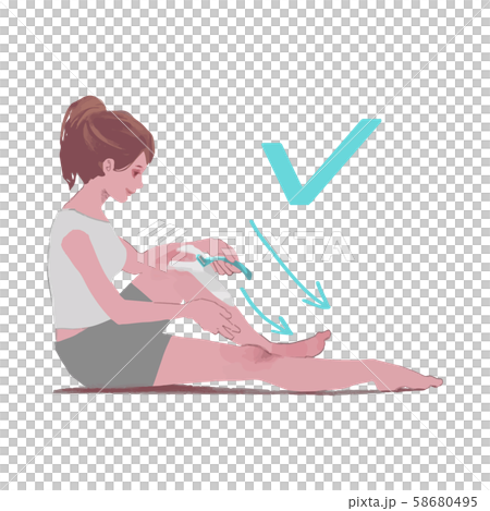 Waste hair illustration of correct shaving for overseas Waste hair illustration of correct shaving for overseas 58680495
