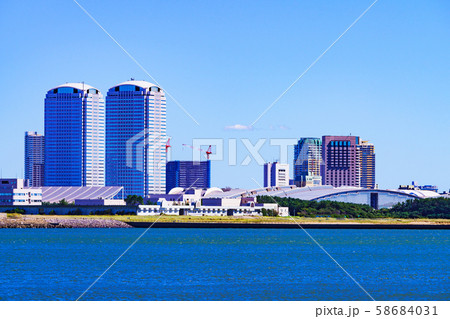 幕張新都心　日本　千葉　幕張　海浜幕張　幕張新都心　都市風景　ベイサイド　都市　ベイタウン　茜浜 58684031