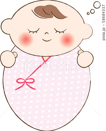 眠る赤ちゃん 眠る赤ちゃん 58684337