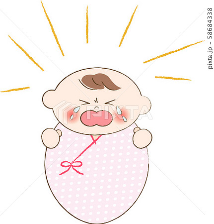 泣く赤ちゃん 泣く赤ちゃん 58684338