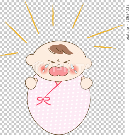泣く赤ちゃん 泣く赤ちゃん 58684338