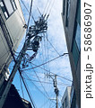 電柱と空 58686907