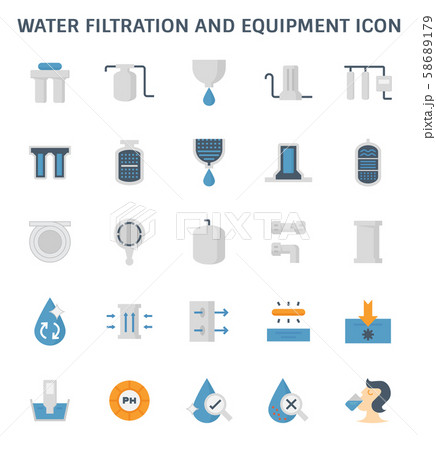 water filtration icon water filtration icon 58689179