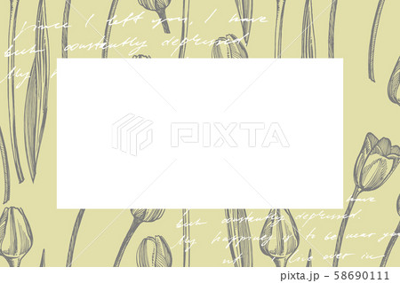 Collection of hand drawn flowers and plants. Botany. Set. Vintage flowers. Black and white 58690111