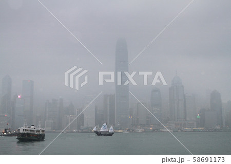 a Stonecutter bridge launch day at  HK 58691173