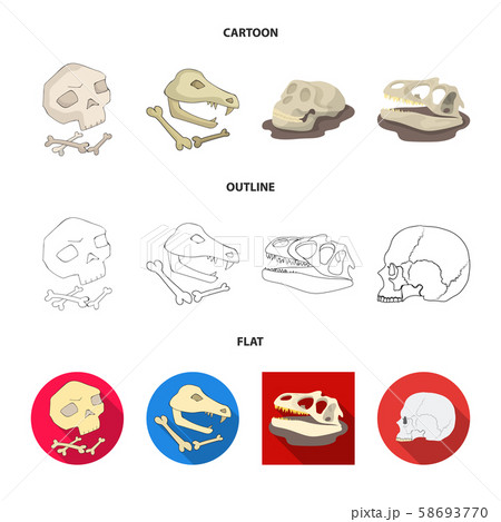Vector design of skeleton and character sign. Set of skeleton and halloween stock symbol for web. Vector design of skeleton and character sign. Set of skeleton and halloween stock symbol for web. 58693770