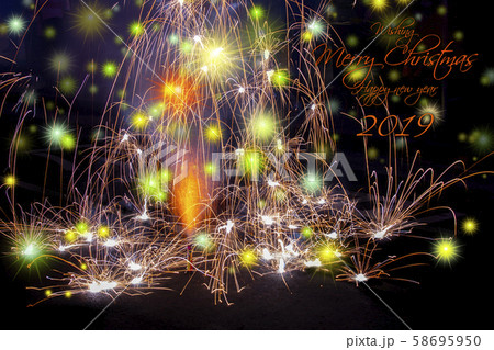 花火 キラキラ輝くもの 線香花火 58695950