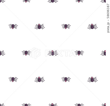 Spider seamless pattern in abstract style. Spider seamless pattern in abstract style. 58696387