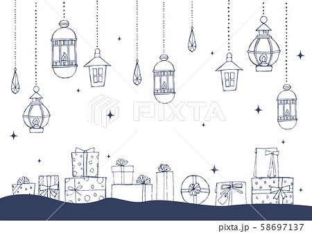 大人むけのクリスマス素材 58697137