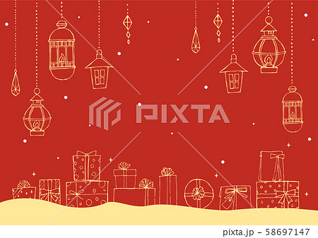 大人むけのクリスマス素材 58697147