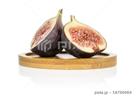 Sweet purple fig isolated on white 58700069