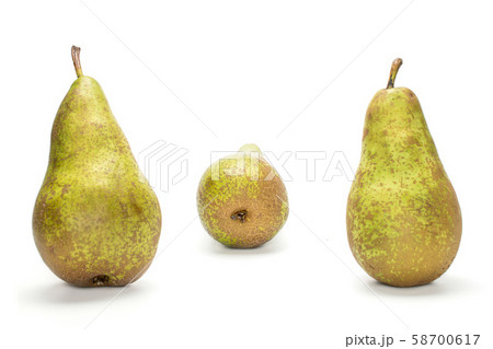 Fresh green conference pear isolated on white 58700617