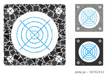 Computer power supply Mosaic Icon of Rough Elements Computer power supply Mosaic Icon of Rough Elements 58702432