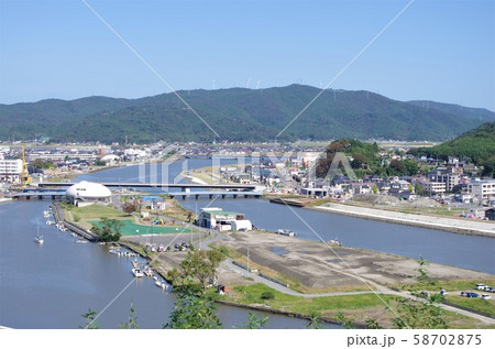 日和山から望む石巻、中瀬公園 58702875