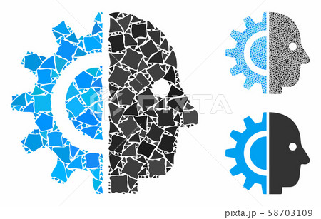 Cyborg head Composition Icon of Humpy Pieces 58703109