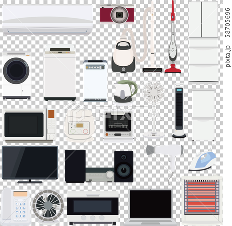 家電圖標插畫素材矢量 家電圖標插畫素材矢量 58705696