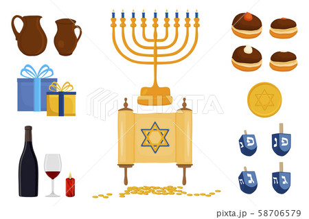 Vector illustration for Hanukkah is big Jewish 58706579