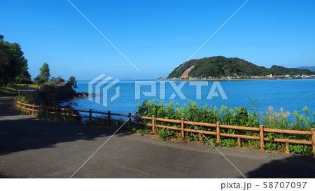道の駅すくもから大島を望む1 道の駅すくもから大島を望む1 58707097